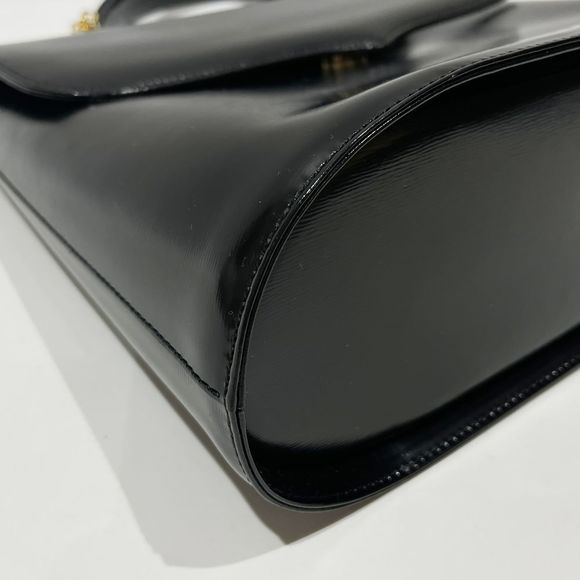 Saint Laurent Trapezoid Top Handle Handbag Black Yves - Picture 7 of 12